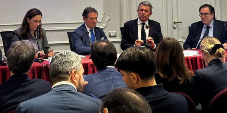 Da sinistra Antonella La Porta, Vincenzo Moretta, Riccardo Izzo e Vincenzo Tiby