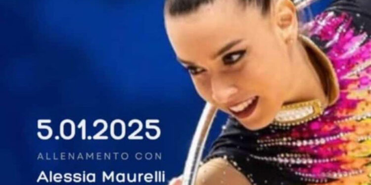 Alessia Maurelli incontra le ginnaste del Palaveliero di San Giorgio a Cremano