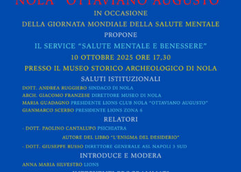 Benessere e salute mentale al centro del service del Lions Club «Ottaviano Augusto» di Nola