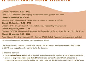 «Forme della guerra e della pace»: la filosofia torna protagonista nei seminari della SFI