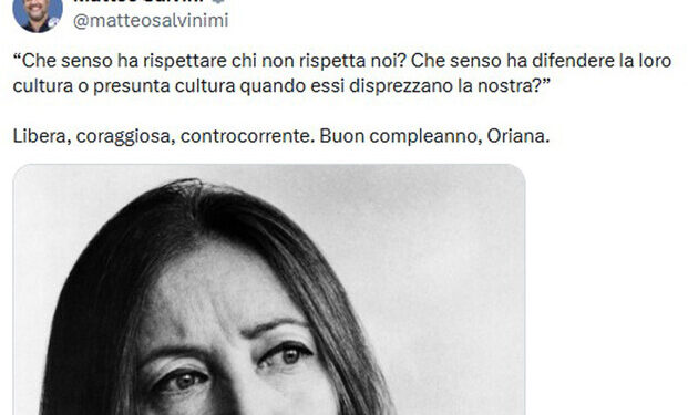 Meloni ricorda Oriana Fallaci: ‘L’Occidente resti unito e fedele a ciò che è’