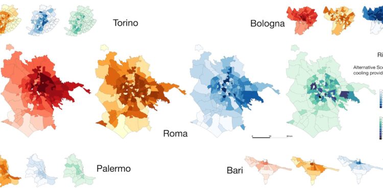Foreste urbane contro le ondate di calore nelle città
