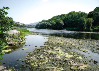 Il fiume Po a Cremona non è mai stato così basso