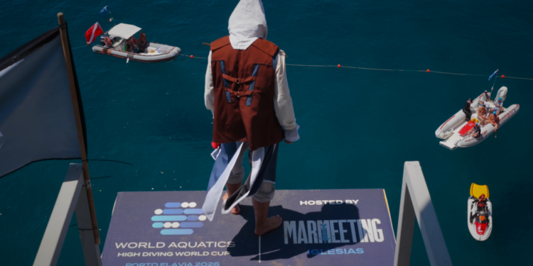 Il Salto della Fede di Assassin’s Creed alla Coppa del Mondo di High Diving