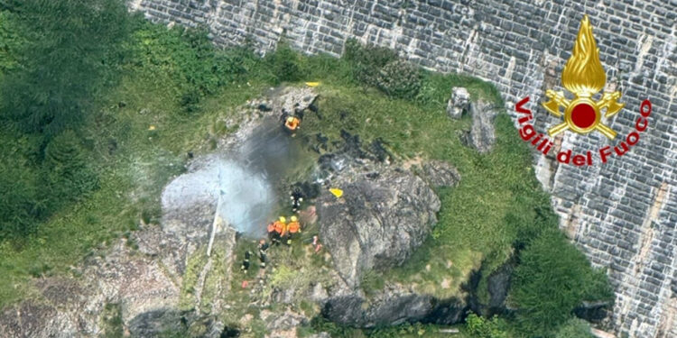 Elicottero precipita nel Verbano-Cusio-Ossola, due morti