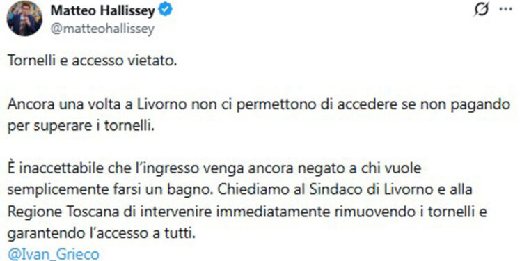 Tornelli in spiaggia, Comune Livorno attacca video di Halissey ‘Scorretto’