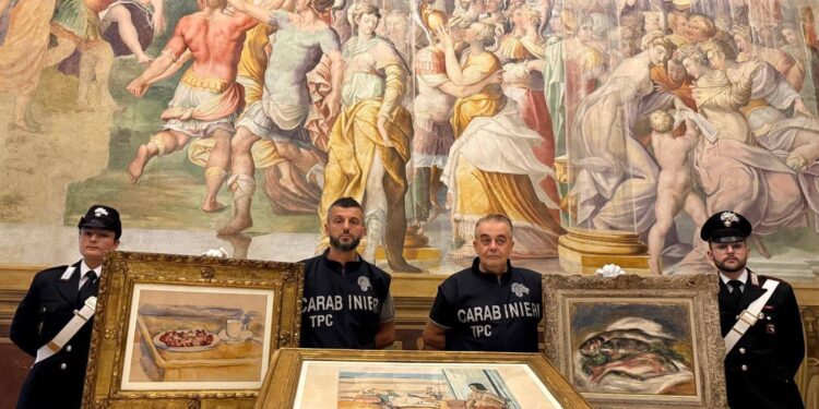Recuperati i tre dipinti di Cezanne, Renoir e Matisse rubati a marzo dalla Fondazione Magnani Rocca﻿