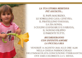 Bimba morta a Bordighera, sindaco proclama lutto cittadino per le esequie