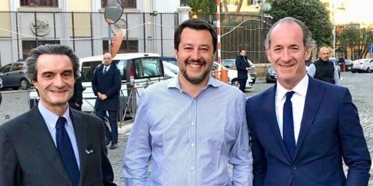 Salvini a Milano incontra A.Fontana, presenti anche Fedriga, Zaia e Fugatti