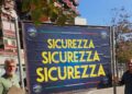 Manifesti di Futuro Nazionale a Bari su sicurezza e remigrazione nel giorno della festa di FdI